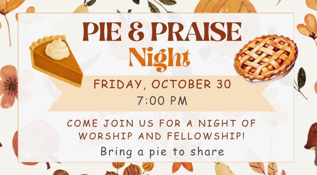 Pie & Praise Night artwork