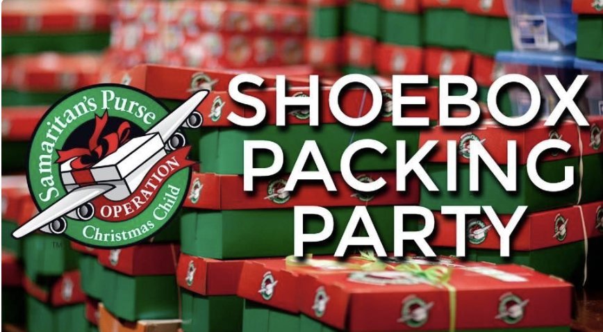 Operation Christmas Child Shoebox Packing Party artwork
